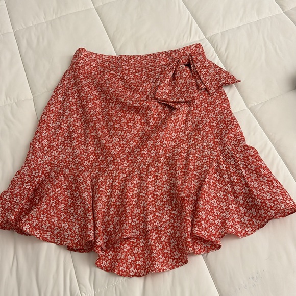 The Kooples Paris red floral skirt - Picture 4 of 4